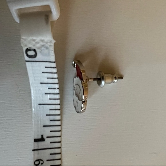 Santa Earrings with Swarovski Crystal | Handmade Holiday Jewelry NWT - Picture 13 of 15